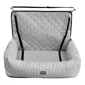 Luxury Striped Dog Car Seat Cover